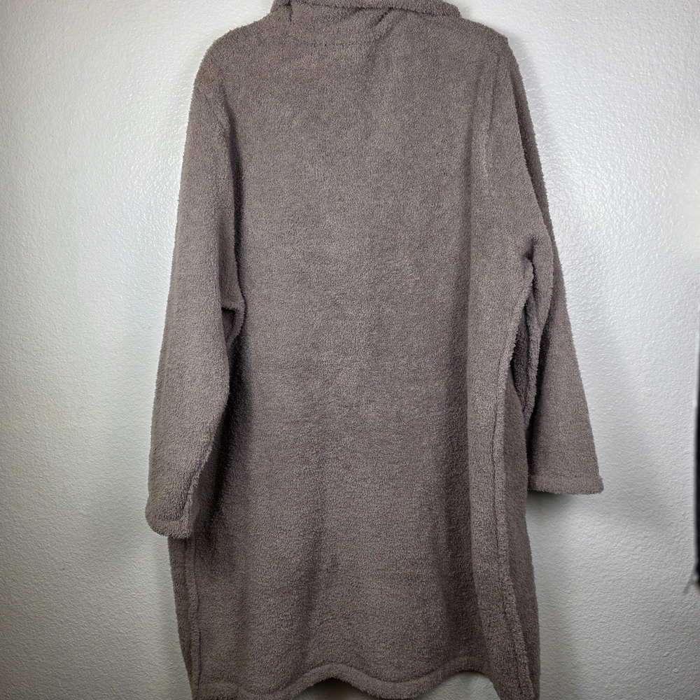 Barefoot Dreams‎ CozyChic Coatigan with Patch Pockets Women's Size 2X Beach Rock - Picture 2 of 7
